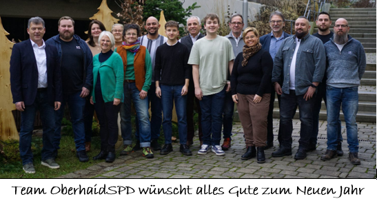 Das Team OberhaidSPD wünscht ein gutes Neues Jahr